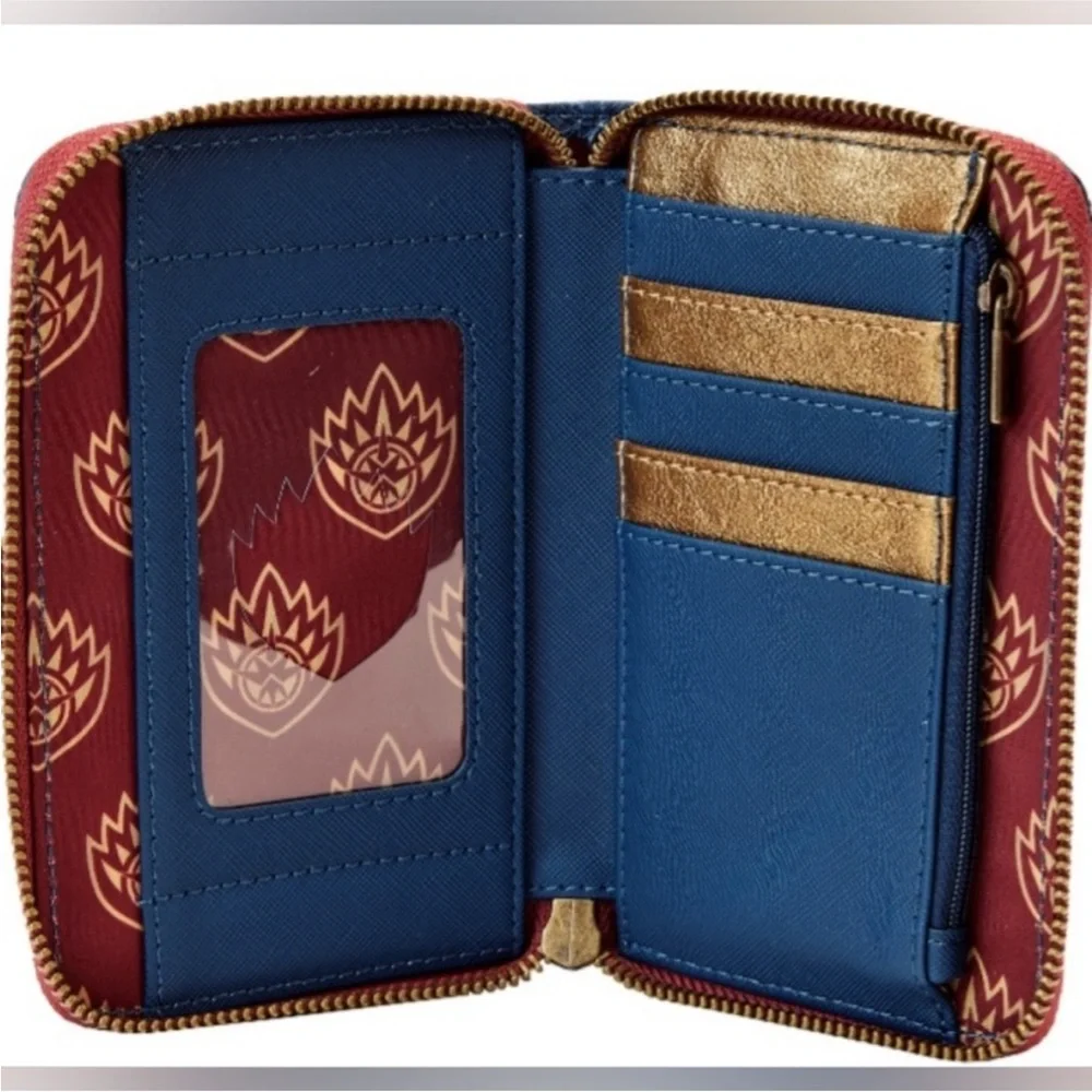 Set-Loungefly X Marvel Guardians of the Galaxy 3 Badge Mini Backpack and Wallet